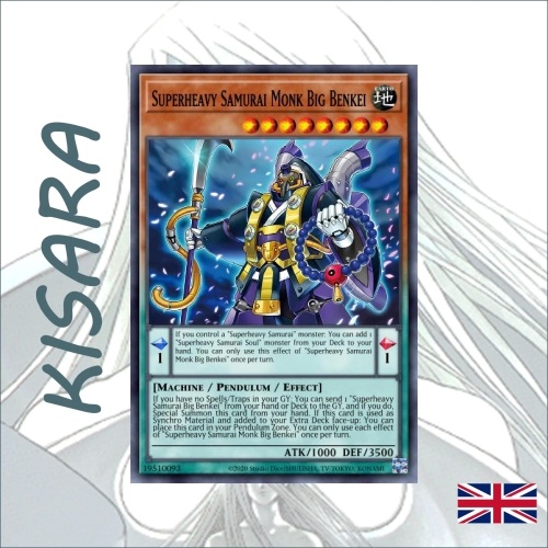 Superheavy Samurai Monk Big Benkei Yu Gi Oh Single Kisara Board