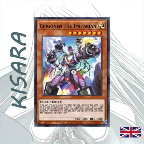 Yu-Gi-Oh! Karte 'Epigonen, The Impersonation Invader' – BACH-EN026, Super Rare, 1. Edition Aus Battle Of Chaos